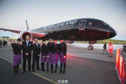 首架波音787-9梦想飞机交付新西兰航空