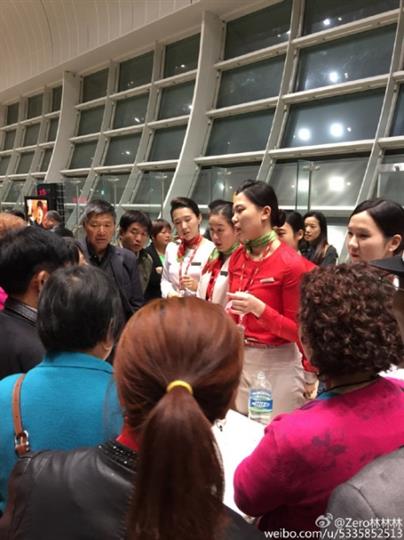 网曝韩国空姐殴打中国老人，涉事航企否认