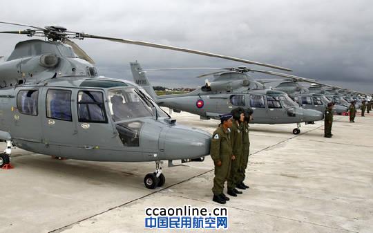 柬埔寨空军的哈飞直九直升机 中航工业哈飞向柬埔寨交付12架直9直升机