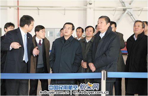 中航工业林左鸣 张庆伟到阎良航空城调研