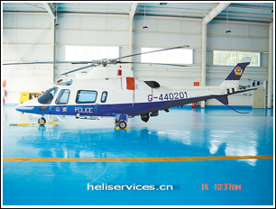 西安警用直升机明亮相 主要执行空中巡逻和抓捕
