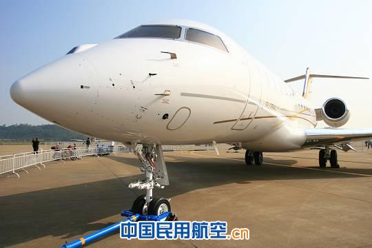 庞巴迪环球快车6000公务机参加2012珠海航展
