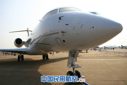 庞巴迪环球快车6000公务机参加2012珠海航展