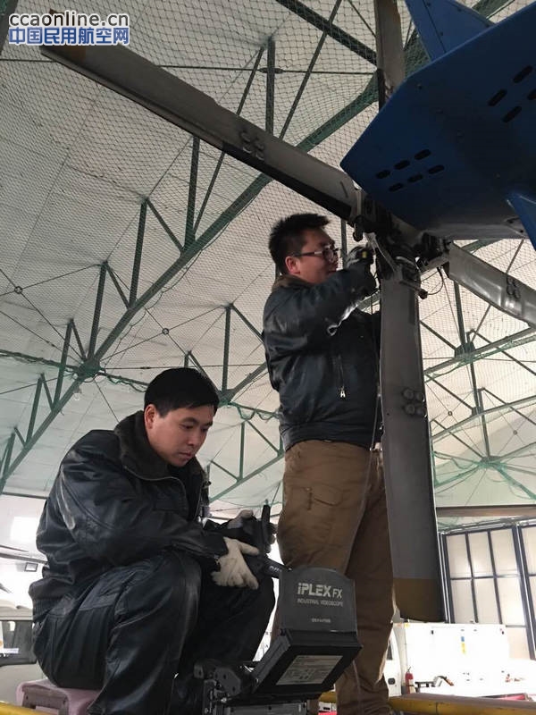 北一飞大连基地完成西科斯基S76直升机定检工作