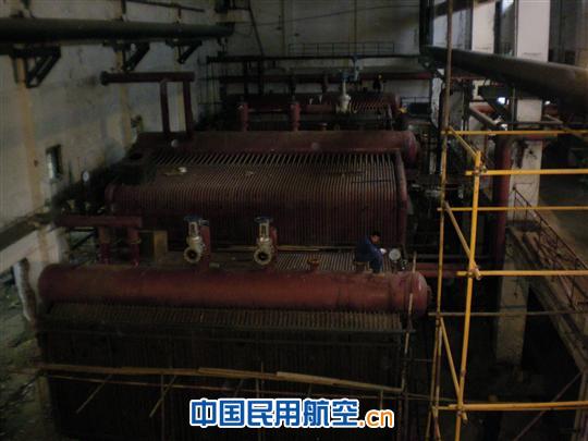 实业公司煤改气工程燃气锅炉水压试验完成