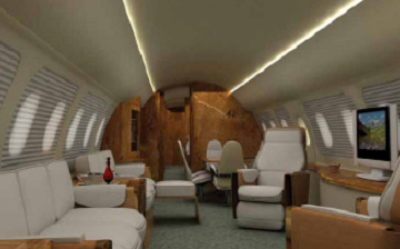 Lineage 1000飞机的内部设计公司已敲定