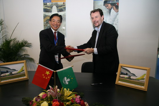 GAMECO为澳门非凡航空提供飞机保养维修服务