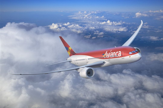 Avianca航空公司宣布订购10架波音787型飞机