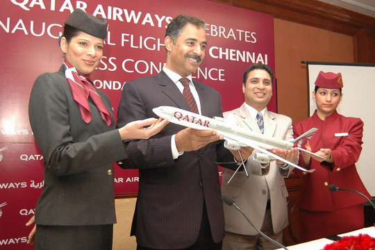 卡塔尔航空公司成功开通多条印度和远东航线