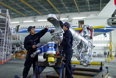 成都维修基地成功实施A340飞机最高级别维修