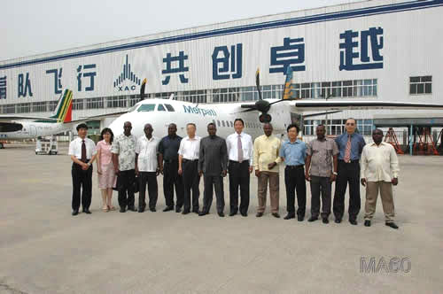 纳米比亚国防军总司令一行7人访问一航西飞