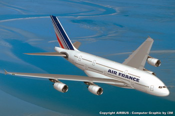法国航空公司增加订购空客两架A380飞机