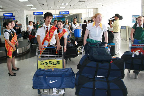 天津滨海国际机场迎奥运保障工作14日下午启动