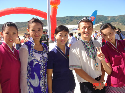 南航新疆公司乘务组首次执飞喀纳斯任务记实