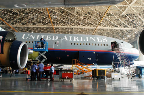 Ameco开始执行美联航第二阶段飞机重维修工作