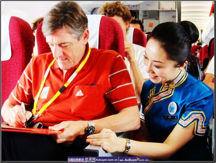 和谐南航，祝福奥运-比利时代表赞南航服务