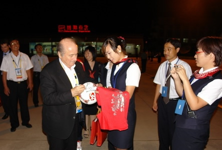 秦皇岛机场完成国际足联主席专机保障任务