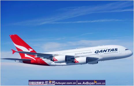 澳大利亚澳洲航空公司接收首架空客A380飞机