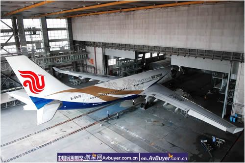 Ameco为国航10余架飞机实施彩色图装喷漆