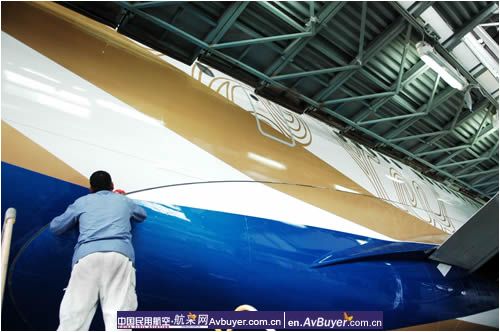 Ameco为国航10余架飞机实施彩色图装喷漆