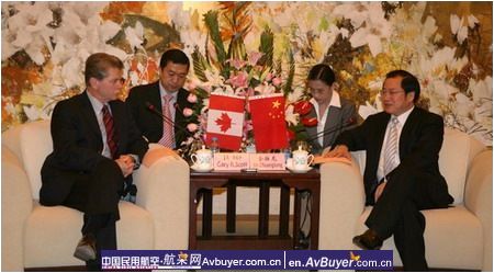 庞巴迪总裁盖瑞&amp;#8226;斯格特到中国商飞公司访问