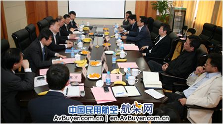 中航工业规划设计院院长廉大为到中国商飞访问