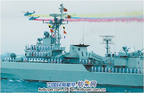 中航工业派出精兵为青岛海上大阅兵保驾护航