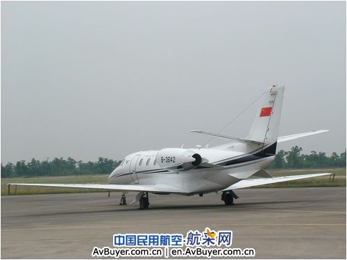 民航局校飞中心B-3642广汉机场校验飞行