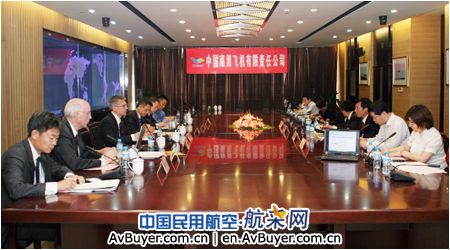 罗克韦尔.柯林斯公司副总裁访问中国商飞