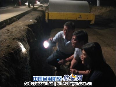 华北局对大同机场飞行区不停航施工进行检查