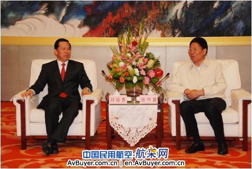 刘绍勇一行拜会甘肃省省长徐守盛