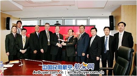 美国汉胜公司CEO阿兰.贝尔一行访问中国商飞