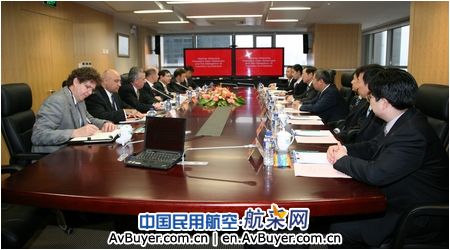 美国汉胜公司CEO阿兰.贝尔一行访问中国商飞