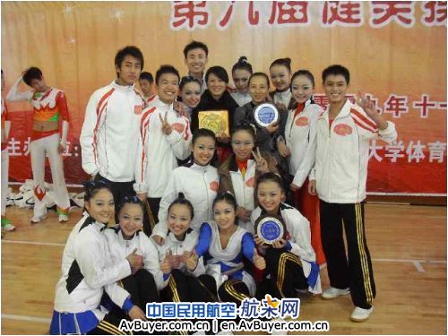 郑州航院健美操队再创佳绩