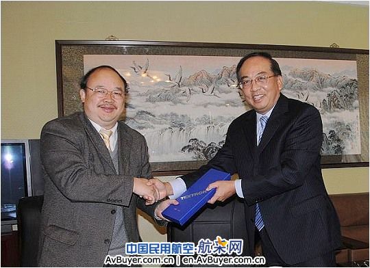 民航飞院校长郑孝雍会见德事隆中国总裁林明扬