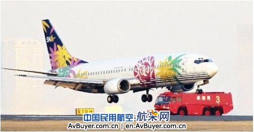 亚洲天网航空班机后右轮故障 急降羽田机场
