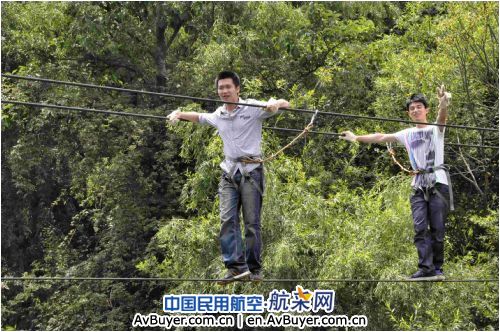 昆航保卫部开展拓展训练增强团队意识