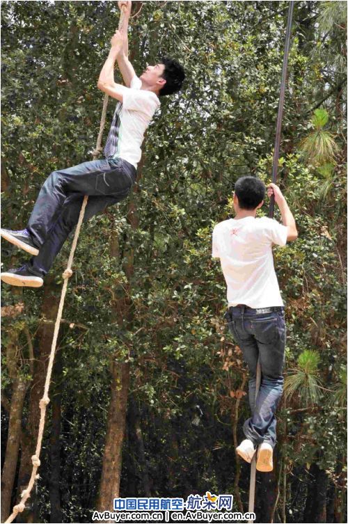 昆航保卫部开展拓展训练增强团队意识