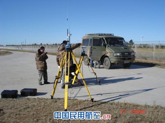支架测量基准点 锡林浩特机场WGS-84坐标测量工作已顺利完成