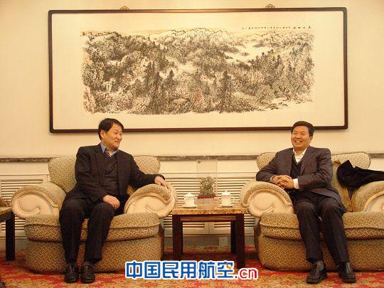 幸福航董事长总经理拜会东航西北分公司领导