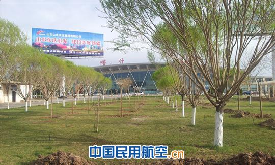 喀什机场春意盎然打造绿色园林环境