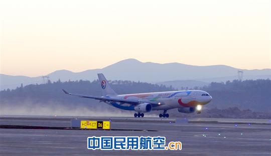 空客A330-300型飞机今日试飞昆明长水国际机场