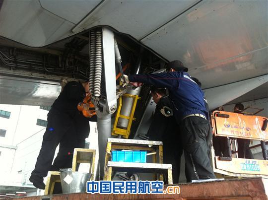 东航浦东维修基地换季检查之B2308排故