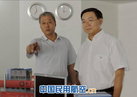 四川航空集团公司总经理王凤朝到成都航空调研