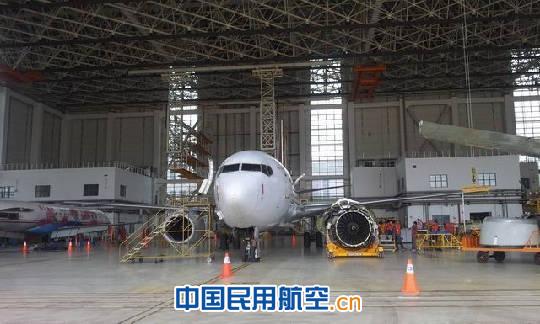 东航昆明维修基地长水机场完成第三方C检业务