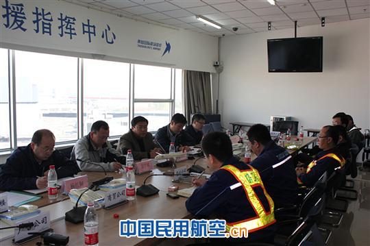 沈阳桃仙国际机场圆满完成冬季航空器除防冰演练