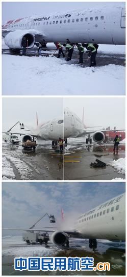 深航江苏维修分部全力以赴应对强降雪恶劣天气