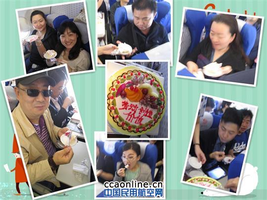 东航山东客舱服务部开展五一劳动节特色航班活动