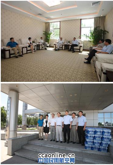 伏天酷暑送凉爽  兄弟单位传友谊