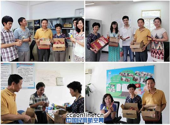 华北气象中心工会、计生办开展“送凉爽”活动